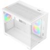 Корпус Ocypus Gamma C54 WH ARGB, Mini-Tower, белый, 3 x 120 мм