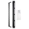 Патч-панель 19" (1U) WRLine WR-PL-24-C5E-D, 24 порта RJ-45, категория 5e, Dual IDC, с задним кабельным организатором, черный