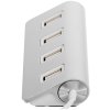 Разветвитель Rexant 4 USB-port серебристый