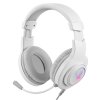 Гарнитура Defender Ghost LED белый, проводная, USB / 2 x mini jack 3.5 мм, подсветка