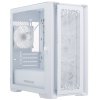 Компьютерный корпус Powercase ByteFlow Micro White, Tempered Glass, 4х 120мм ARGb fans, ARGb HUB, белый, mATX (CAMBFW-A4)