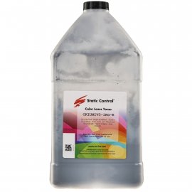 Тонер Static Control OKIUNIV3-1KG-K черный флакон 1000гр. для принтера Oki C3300N5500