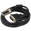 Кабель DVI-D single link Cablexpert CC-DVIL-BK-6, 19M/19M, 1.8м, CCS, черный, экран, феррит.кольца, пакет