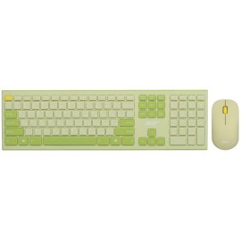 Комплект клавиатура + мышь Оклик S265W клав:голубой мышь:голубой USB беспроводная Bluetooth/Радио Multimedia (1938927)