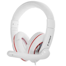 Наушники с микрофоном Oklick HS-M150 черный/красный 2.2м накладные (NO-003N)