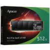 Накопитель SSD Apacer AS2280Q4L, 512Gb, M.2 2280, PCIe 4.0 x4, NVMe, R/W 3600/3000