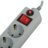 Сетевой фильтр Perfeo "POWER+",PF_A4675 (5,0м, 6 розеток, серый (PF-PP-6/5,0-G))