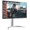 Монитор 27" LG UltraFine 27UP650K-W IPS 3840x2160, 60 Гц, 5 мс, 16:9, 400 кд/м², 2xHDMI 2.0, DP 1.4, 3.5 мм, черный/серебристый