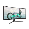 Монитор 34" Philips 34M2C3500L VA 3440x1440, 180 Гц, 1 мс, 21:9, 300 кд/м², 2xHDMI, 1xDP, 1x3.5 мм, изогнутый R1500, черный