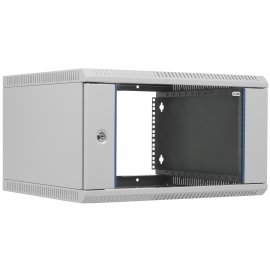 Шкаф телеком. настенный разборный 6U (600х520) дверь стекло (ШРН-Э-6.500) (1 коробка)
