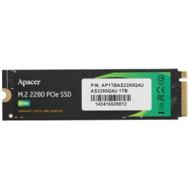 Накопитель SSD Apacer 1Tb, M.2 2280, PCIe 4.0 x4, NVMe, R/W 7300/6000, с радиатором