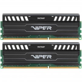 Оперативная память Patriot Viper 3, DDR3, 16GB (2x8 GB), 1600 MHz, CL9, DIMM, радиатор, черный