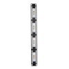 Патч-панель 19" (1U) WRLine WR-PL-24-C5E-D, 24 порта RJ-45, категория 5e, Dual IDC, с задним кабельным организатором, черный