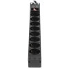 Блок розеток горизонтальный ExeGate ServerPro PDU-19H805 Al-8S-EU3-SW, 19", 1U, Алюминий, 8 Schuko, кабель с евровилкой VDE-250V-16A-3*1.5мм2, 3 метра, выкл. с подсветкой, черный