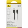 Baseus Silky Series Fast Charging Cable USB to iP 2.4A 1m Cluster Black