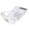 Телефон проводной Panasonic KX-TS2368RUW белый 2 линии, конференц-связь, спикер., 30 номеров памяти, ЖКД, Flash, часы