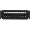 Патч-панель Lanmaster LAN-PPF12U5E/W 19" 1U 12xRJ45 кат.5e UTP