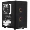 Компьютерный корпус Silverstone SST-PS15B-PRO Precision Mini Tower Micro ATX Computer Case, tempered glass, 2x 120мм ARGb, 1x ARGb Controller, black