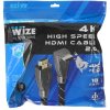 Кабель HDMI Wize WAVC-HDMIRA-10M 10 м., v.2.0b, 19M/19M, 4K/60 Hz 4:4:4, 26 AWG, HDCP 1.4, HDCP 2.2, Ethernet, позол.угловой разъем, экран, черный, пакет