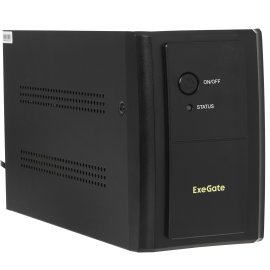 Источник бесперебойного питания ExeGate SpecialPro Smart LLB-2000.LCD.AVR.EURO.RJ 2000VA/1200W, LCD, AVR, 4 евророзетки, RJ45/11, черный