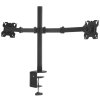 Кронштейн ONKRON D221E для двух мониторов 13"-32" настольный, черный