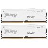 Оперативная память Kingston Fury Beast RGb, DDR5, 64Gb (2x32Gb), 6000MHz, CL36, DIMM, с радиаторами, RGb, белый