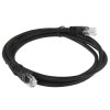Патч-корд литой AOpen ANP612B-BK-1.5M (7/0.20) UTP кат.6 черный 1,5m