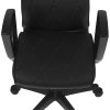 Кресло компьютерное Бюрократ CH-327 черный, эко.кожа, крестов. пластик