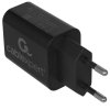 Сетевое зарядное устройство Cablexpert MP3A-PC-37 USB 2 порта, 2.4A, черный + кабель 1м Type-C