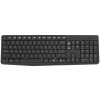 Комплект клавиатура+мышь Logitech MK235 беспроводной, USB, 1000 DPI, серый
