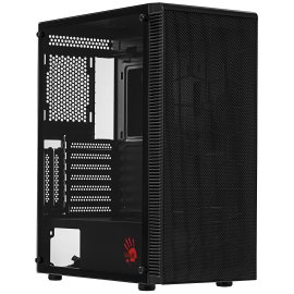 Компьютерный корпус Bloody BD-CC115 черный без БП ATX 8x120мм 1xUSB 2.0 1xUSB 3.0 audio bott PSU