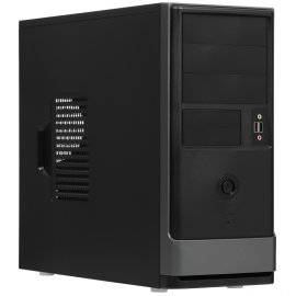 Компьютерный корпус EAR002BG 6151358 w/o psu, Mid Tower, черный, Ext:5.25";x2; 3.5 x1 (6151358) (513585) EAR002BG