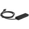 Концентратор Vention OTG USB 3.0 на 4 порта черный - 1м.