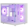 Компьютерный корпус DEFENDER NovaCube белый,mATX,3fan,switch&M/BSynс