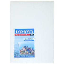 Пленка Lomond PET Clear Ink Jet Film прозрачная, А3, 100 мкм, 50 листов, для цветных струйных принтеров.
