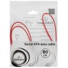 Кабель интерфейсный SATAIII Cablexpert CC-SATAM-DATA-0.8M, 80 см, 7pin/7pin, защелка, пакет
