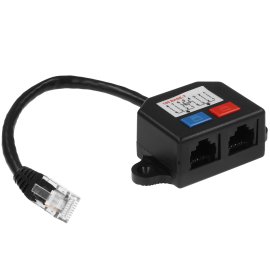 Патч-корд Vention прямой SFTP cat.8 RJ45 - 1м. черный Тканевая оплетка