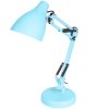 Настольный светильник ЭРА N-123-E27-40W-LBU Е27 с основанием голубой