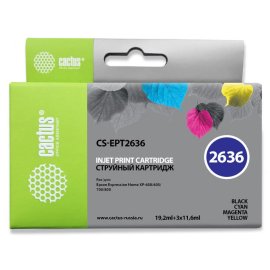 Картридж струйный Cactus CS-EPT0634 желтый (10 мл) для Epson Stylus C67/C87/CX3700/CX4100/CX4700