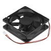 Вентилятор для корпуса Gembird FANPS черный, 80 мм, 2600 об/мин, 27 дБ, 2 pin