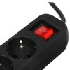 Удлинитель Defender с заземлением G330 Выключатель, 3.0 м, 3 розетки