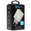 Сетевое зарядное устройство Qumo Quick Charge 3.0 3 USB (Charger 019), Quick charge 3.0, 3 USB, QC 3.0 + 2,1A, белый