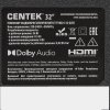 Телевизор Centek 43" CT-TV0021-43 черный QLED HD