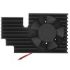 Кулер с радиатором QUMO, Raspberry Pi 4, черный (RS019)