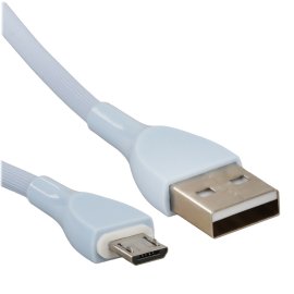 Кабель PERFEO USB2.0 A вилка - Micro USB вилка, угловой, серый, длина 1 м, бокс (U4805)