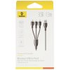 Baseus Ultra-Fast One-for-Three Fast Charging Cable USBAtoM+L+C 3.5A 1.3Cosmic Black P10376303121-00