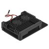 Корпус ACD черный Metal Aluminum Case with double Fans for Raspberry Pi 3B/3B+