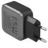 Сетевое зарядное устройство BOROFONE BA46A Premium, один порт USB, один порт Type-C, PD, 18W, 5V, 3.0A, черный