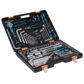 Набор инструментов STELS 141141/4'' 3/8'' 1/2'' cr-v s2 усиленный кейс 151предм.