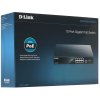 Коммутатор D-Link DGS-1010MP/A1A, L2 Unmanaged Switch with 9 10/100/1000Base-T portsand 1 1000Base-X SFPports(8 PoE ports 802.3af/802.3at (30 W), PoE Budget 125 W)